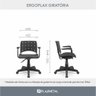 Cadeira para Escritório Secretária Ergonômica Giratória Ergoplax NR17 - 3