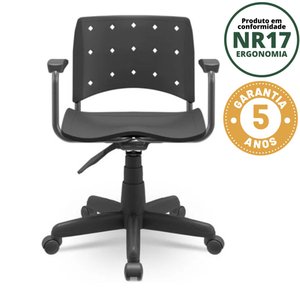 Cadeira para Escritório Secretária Ergonômica Giratória Ergoplax NR17