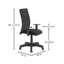 Ver imagem 2 de Cadeira Persa Giratória Presidente Preta