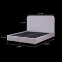 Ver imagem 3 de Caixa Box Dual Confort com Cabeceira Bege Claro 162x200x22cm