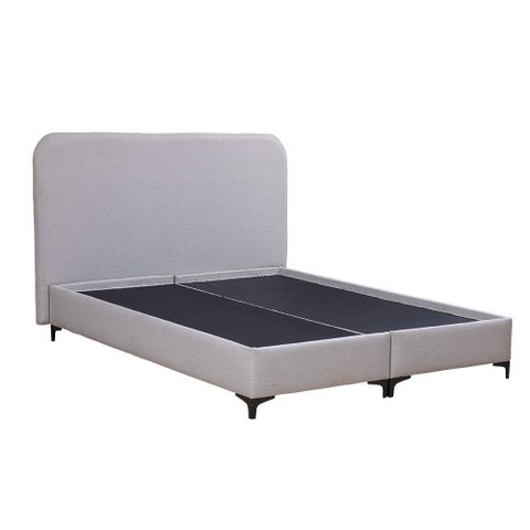 Caixa Box Dual Confort com Cabeceira Bege Claro 162x200x22cm