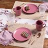 Caneca e Pote Bowl Rosa Ceramica Rose Kit Xicara 2un - 3