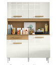 Ver imagem 2 de Kit Cozinha 4pts 1gav 1210mm Atacama/off White Cod: 501.052