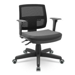 Cadeira Escritório Diretor Ergonômica NR17 Tela Mesh Brizza - 1 Cadeira Escritório Diretor Ergonômica NR17 Tela Mesh Brizza - 1