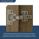 Ver imagem 7 de Paneleiro 1 Porta 4 Gavetas Evolution Plus Marrom/Tannat/Legno Crema