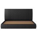 Ver imagem 3 de Cama King Flutuante com Cabeceira 195cm Lyra Sintético Preto S05 - Mpozenato