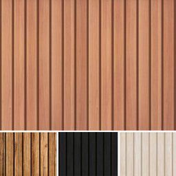 Papel Parede Adesivo Ripado Madeira Peroba Rosa 10 Metros 3d - 1