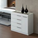 Ver imagem 2 de Cômoda Laura C/ Porta Jóia Branco para Quarto