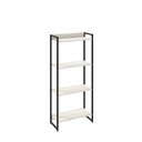 Ver imagem 4 de Kit Para Escritório Estante Areta 4 Prateleiras Mesa Industrial Aspen 90cm C01 Snow - Lyam Decor