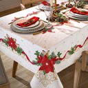 Ver imagem 1 de Toalha de Mesa Quadrada 4 Lugares Natal Natalino Papai Noel Estampa:natal 105
