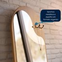 Ver imagem 3 de Toucador com Espelho para Quarto - Branco - Mod.3041 Cor:freijó