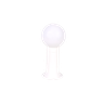 Poste Balizador Luminária Globo Sítio Jardim 35cm Branco - 1