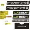 KIT ADESIVO ESTEIRA NOVA LINHA LX - 150i - G4 - MOVEMENT 09 KIT Casa Harmonia - 1