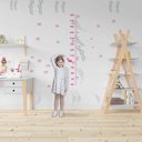 Ver imagem 1 de Régua Crescimento Infantil Folhas Menina