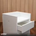 Ver imagem 5 de Mesa de Cabeceira com Gaveta - Branco