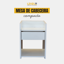 Ver imagem 2 de Mesa de Cabeceira com Gaveta - Branco