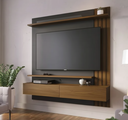 Ver imagem 1 de Painel para TV até 65 Polegadas 150CMX162CM 2 Portas Basculantes 2 Prateleiras Juriti Marrom