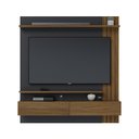 Ver imagem 2 de Painel para TV até 65 Polegadas 150CMX162CM 2 Portas Basculantes 2 Prateleiras Juriti Marrom