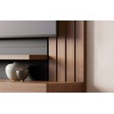 Ver imagem 6 de Painel para TV até 65 Polegadas 150CMX162CM 2 Portas Basculantes 2 Prateleiras Juriti Marrom