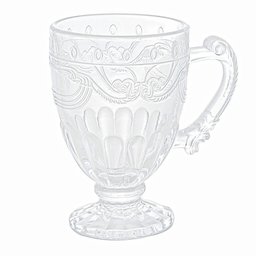 Caneca Xícara de Cristal Imperial Transparente 190mL - Lyor - 1