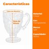 Caneca Xícara de Cristal Imperial Transparente 190mL - Lyor - 5