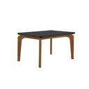 Ver imagem 3 de Conjunto Sala de Jantar Mesa Liz 120cm com Vidro Canto Copo e 4 Cadeiras Athenas Moderna