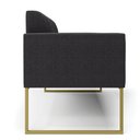 Ver imagem 6 de Sofá 2 Lugares Namoradeira Industrial Dourado Marisa Bouclê D03 - D’Rossi
