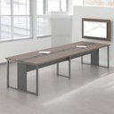 Ver imagem 1 de Mesa para Reunião com Painel de Tv Aires Freijó Preto