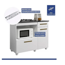 Ver imagem 5 de Balcão P/ Cooktop 4 Bocas 2 Portas 1 Gaveta Violeta Kaiki Banco