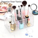 Ver imagem 2 de Organizador de pincéis e cosméticos transparente em acrílico para bancada Make Laser OPCA