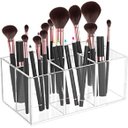 Ver imagem 1 de Organizador de pincéis e cosméticos transparente em acrílico para bancada Make Laser OPCA