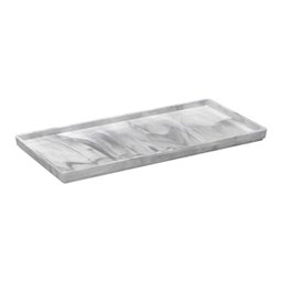 Bandeja para Banheiro Coza Cube Mármore Branco - 1