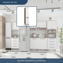 Ver mais imagens de Paneleiro 2 Portas Evolution Plus Branco/Tannat