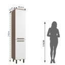 Ver imagem 2 de Paneleiro 2 Portas Evolution Plus Branco/Tannat