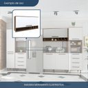 Ver mais imagens de Armário Aéreo para Cozinha 1 Porta Basculante Evolution Plus Branco/Tannat