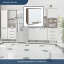 Ver imagem 7 de Armário Aéreo para Cozinha 1 Porta Evolution Plus Branco/Tannat