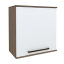 Ver imagem 1 de Armário Aéreo para Cozinha 1 Porta Evolution Plus Branco/Tannat