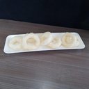 Ver imagem 4 de Kit 4 Petisqueiras Retangulares Prato de Petisco Coza Grande Branco