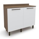 Ver imagem 1 de Balcão para Cozinha 2 Portas Evolution Plus Branco/Tannat