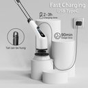 Ver imagem 2 de Esfregão Giratório Elétrico 7 em 1, Escova de Limpeza sem Fio para Banheiro com Alça de Extensã