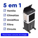 Ver imagem 3 de Climatizador de Ar Industrial Evaporativo Umidificador Ventisol Clin80pro 80 Litros 150w 220v