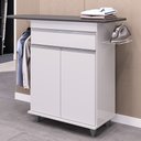 Ver imagem 5 de Tábua de Passar Com Balcão 2 Portas 1 Gaveta Larissa Branco - Lumil