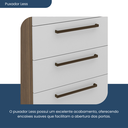 Ver imagem 5 de Balcão para Cozinha 4 Gavetas Evolution Plus Branco/Tannat