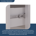 Ver imagem 4 de Balcão para Cozinha 4 Gavetas Evolution Plus Branco/Tannat