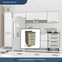 Ver imagem 7 de Balcão para Cozinha 4 Gavetas Evolution Plus Branco/Tannat