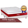 Cama Box Casal: Colchão Magnético Bom Pastor Infravermelho Terapêutico Salute + Base CRC Courano - 1