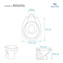 Ver imagem 3 de Assento Sanitário Poliester Atlantis Preto para Vaso Belize
