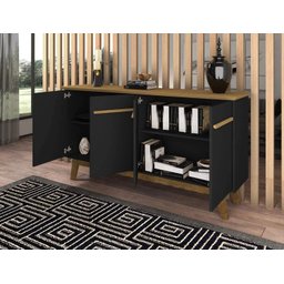 Aparador Buffet Opala:cinamomo/preto Fosco - 6