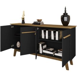 Aparador Buffet Opala:cinamomo/preto Fosco - 4