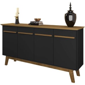 Aparador Buffet Opala:cinamomo/preto Fosco
